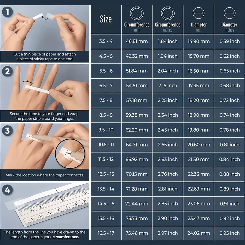 4pc Women's Minimalist Heart-Shaped Gold-Plated Ring Set